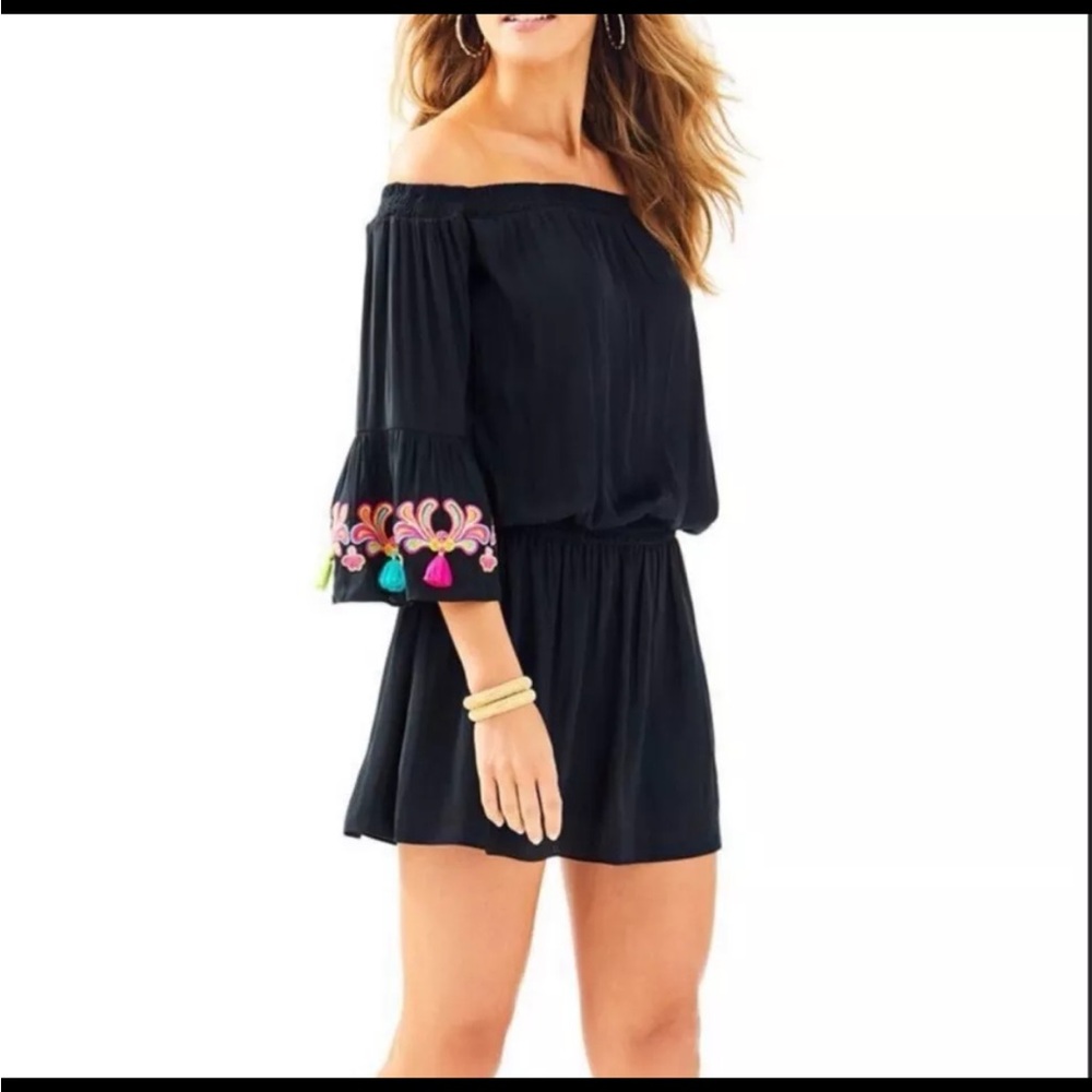 Lily Pulitzer Dress with Floral Embroidery